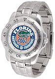 Florida Gators 2007 Champion Sport Steel Mens NCAA Watch