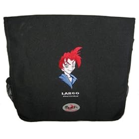 Largo Uberclocked Black Messenger Bag