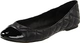 Steve Madden Women's Kwilted Flat,Black Leather,7 M US