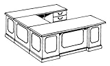 Office Furniture DMI - Right Executive U-Shaped Desk - Executive Office Fur ....