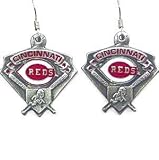 Cincinnati Reds Dangle Earrings - MLB Baseball Fan Shop Sports Team Merchandise