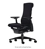 Embody Chair by Herman Miller Black Balance Fabric on Graphite Frame with A ....