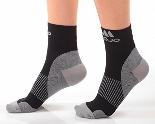 Plantar Fasciitis Compression Foot Socks - Foot Sleeves - X-Firm Graduated Support - 1 Pair Unisex (Medium, Black Closed Toe)