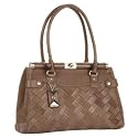 J by Jasper Conran- Taupe keira weave frame handbag