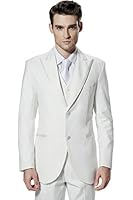 CMDC Men's White Business Celebrity Suit Coat Cultivate One's Morality D-14