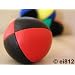Jonglierball: HENRYS Beanbag Premium (Glattleder) 67 mm, schwarz-rot (St�ckpreis)