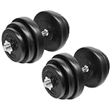 40 Kg Hanteln Hantel Kurzhantel Set Hantelscheibenvon "Bad Company"