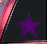 Star With Outline Vinyl Decal Sticker - Purple