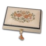 Buy Lovely White Finish and Bright Floral Theme Music Jewelry Box *BLOWOUT SALE*: Lovely Light...