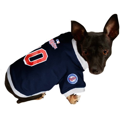 Minnesota Twins Navy Blue Mesh Pet Jersey (X-Large)