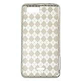 Premium TPU Argyle Flexi Soft Gel Skin for Motorola Droid X, Xtreme Verizon Wireless Flexible See Thru Skin with Smoke Checkers Print