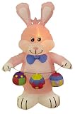 4 feet Easter blow up Rabbit keeping Eggs backyard Decoration