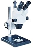 Electronics : GX Microscopes XTL-1AT Stereo Zoom Trinocular Microscope, Zoom Body 0.7-4.2X, Hight Power, Standard Base, Pillar Stand