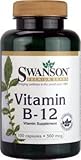 Swanson Vitamin B12 500mcg, 100 Capsules, 3 Month Supply