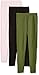 Limited Too Girls' Little 3 Pack: Leggings, Baby Pink/Olive/Darkest Black, 5/6