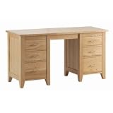 Carlton Ash Double Pedestal Desk