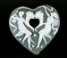 Schafer amp; Vater Romantic Heart Green Jasperware Hair Receiver