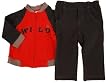 Greendog Boy's 2 Piece Outfit -Full Zip Down Front Jacket and Pants