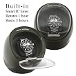 Single Round Automatic Watch Winder Black Color Built in IC Timer Rotates 1 hour and Rest 3 hours