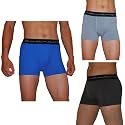 3 PACK: BASIC Mens Soft Boxer Shorts - Briefs Underwear (3 PAIRS - MIXED COLORS)
