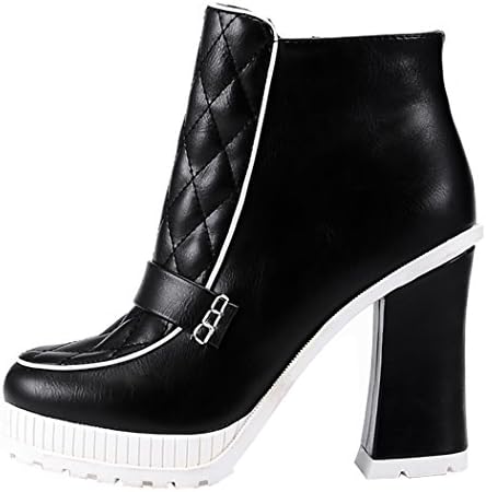 INDEX Women's Litchello Rind Rough High-Heels Short Shoes (7 B(M) US, Black)