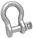 Campbell T9641635 Screw Pin Anchor Shackle, Forged Steel, Galvanized, 1