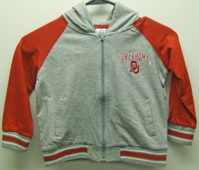 Buy Oklahoma Sooners Toddler Full Zip Hooded Fleece by Colosseum