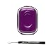 Carbon Fiber Purple Durable Slim Protective Storage Cover Cube Carrying Case with Internal Mesh Pocket with Carabiner clip for Canon Power-Shot A490 A495 A800 A1200 A2200 A3000 IS A3100 IS A3300 IS D10 ELPH 100 HS ELPH 300 HS ELPH 310 HS Point and Shoot Digital Camera + Includes eBigValue Determination Hand Strap Key Chain