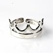 STERLING SILVER TOE RING - 8.5mm Crown