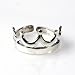 STERLING SILVER TOE RING - 8.5mm Crown