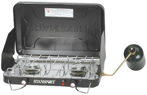 Stansport High Output Propane Stove with Piezo Igniter, Black