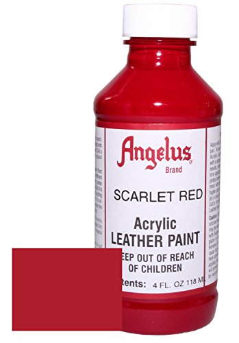 Angelus Acrylic Leather Paint-4oz.-Scarlet Red