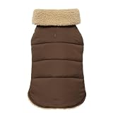 Fab Dog Americana Classics Shearling Fleece Lined Dog Jacket, Olive