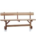 Western Red Cedar Adirondack Magazine Table - Square Side Table - Patio and Garden Furniture