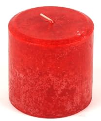 3" x 3" Mottled Pillar, Juicy Apple