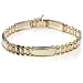 14k Bonded Gold and Silver Men's 9mm Bracelet, 8