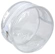 Kingsley Clear Vinyl Drum Shape Travel Cosmetic Bag