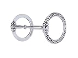 Weaver Leather JW Sagebrush Series Bit with Floral Ring Snaffle, Stainless Steel