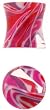 UV Colored Pink/Purple Marble Swirl Saddle, 2G - Sold as a Pair