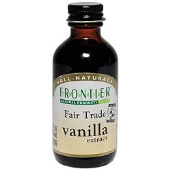 Frontier Vanilla Extract Fair Trade Certified, 2-Ounce Bottles (Pack of 4)