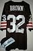 Jim Brown Signed Auth. Browns Jersey w/Inscription
