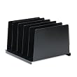 STEELMASTER 5-Compartment Angled Steel Vertical Organizer, 14.5 x 8.75 x 9.88 Inches, Black (2645VABK)