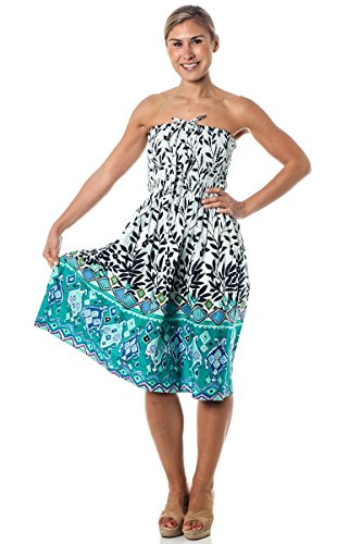One-size-fits-most Tube Dress/Coverup - Aztec Garden (many colors)