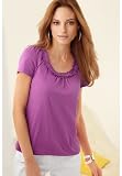 Chadwicks Ruffle-Neck Tee