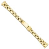 Women's Jubilee Link Style Metal Watch Band - Gold - (fits 12mm to 17mm)
