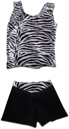 DanceNwear Adult Tank Top and Spliced V-waist Short Set