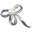 Pugster Acrylic Pearl Clover Studded Brooch