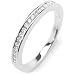 0.21 Carat Round Cut Diamond Half Eternity Ring in Platinum