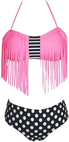 SW10567C1 Nylon Women Bikini Swimsuit Size S - Skull With Swimmer Emoji