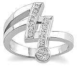 18k White Gold or Yellow Gold Diamond Ring (H/SI2, 1/5 ct. tw.)